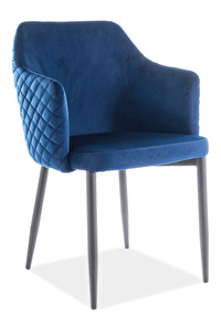 Blagovaonska stolica Amiee (plava + siva)