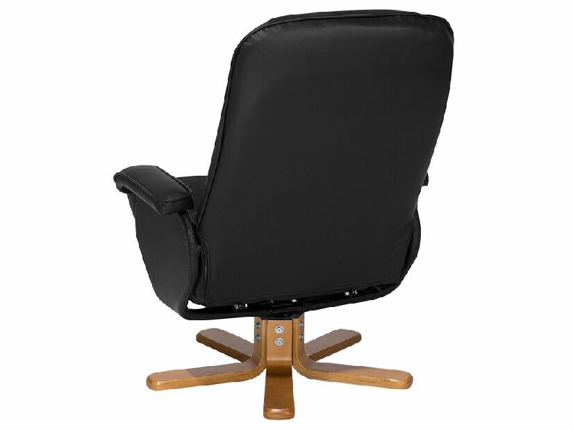 Masažna fotelja REALP (umjetna koža) (crna)