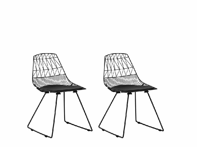 Set blagovaonskih stolica 2 kom. Harlem (crna)