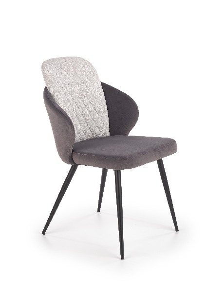 Blagovaonska stolica Tira (siva + svijetlo siva)