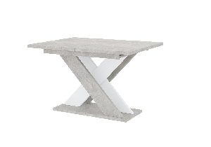 Blagovaonski stol Xalin (svijetlosiva + bijela) (za 4 do 6 osoba)