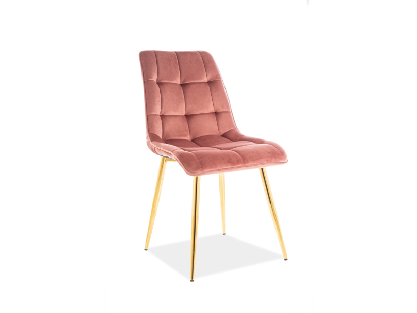 Blagovaonska stolica Charlie (ružičasta + zlatna)