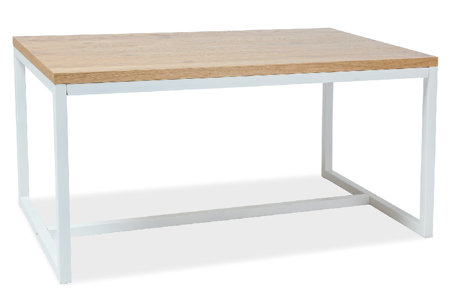 Blagovaonski stol Myndi A (masiv) (hrast + bijela) (za 8 osoba) 