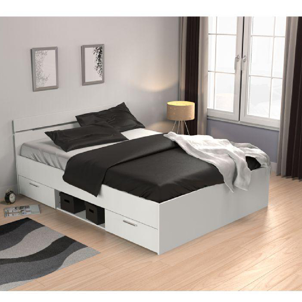 Bračni krevet140 cm Myriam (bijela) (bez madraca i podnice) *rasprodaja