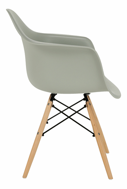 Blagovaonska stolica Damon (siva + bukva)