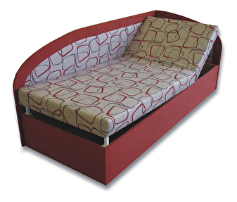 Jednostruki krevet (kauč) 80 cm Krista (U boji cigle 41 + Dodo 1008) (D)