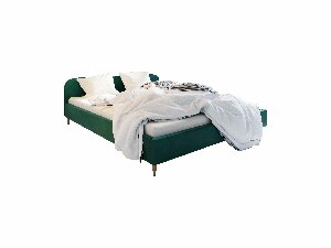 Bračni krevet 140 cm Lon (tamnotirkizna) (bez podnice i prostora za odlaganje)