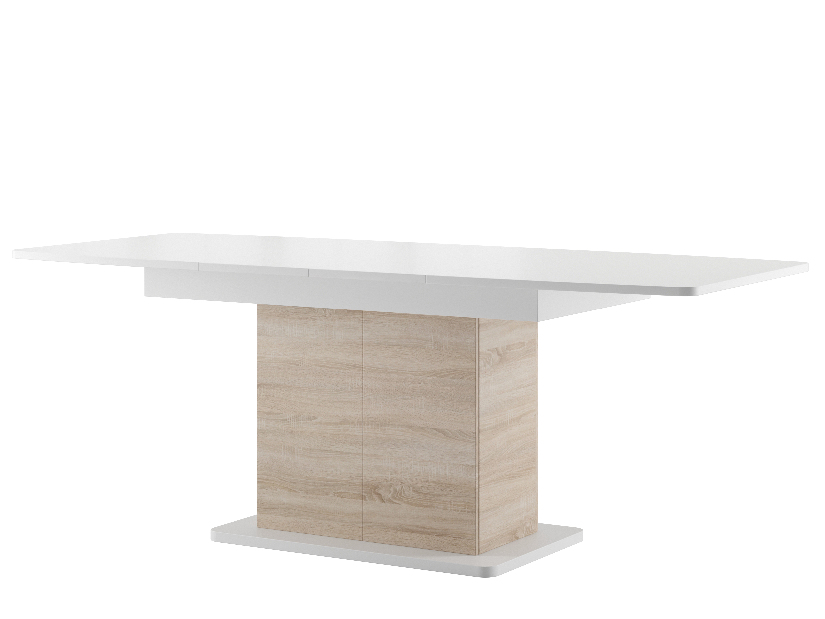 Blagovaonski stol Sorred 03 (bijela + hrast sonoma) (za 6 do 8 osoba)