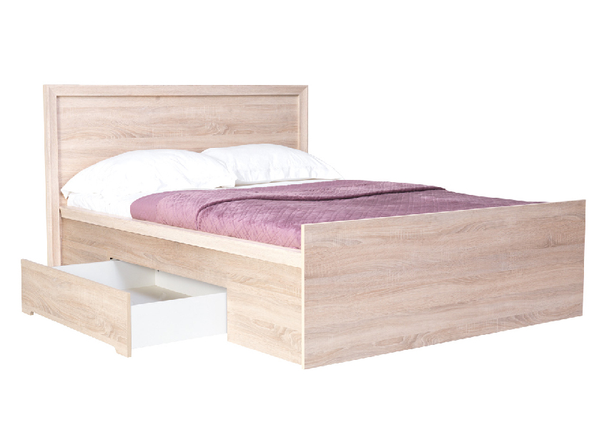 Bračni krevet 140 cm Fintona F10 (S podnicom i prostorom za odlaganje) 