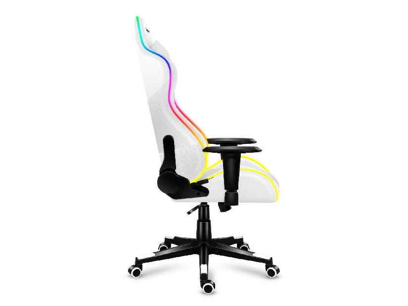 Gaming stolica Fusion 6.2 (bijela + šarena) (s LED rasvjetom)