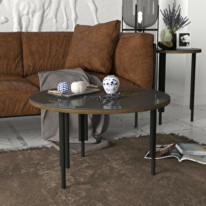 Stolić za kavu Tibi (orah + antracit)