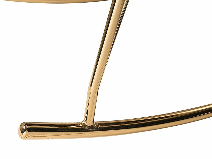 Fotelja za ljuljanje Andrine (bijela + zlatna)