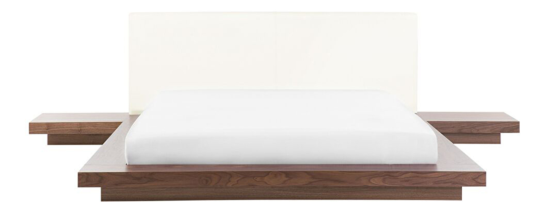 Bračni vodeni krevet 160 cm Zendaya (smeđa) (s madracem)