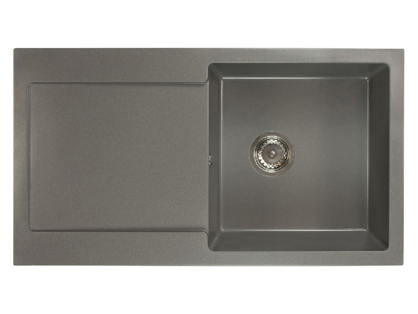 Kuhinjski sudoper Adaxa (siva) (s 1 otvorom za bateriju) (L)