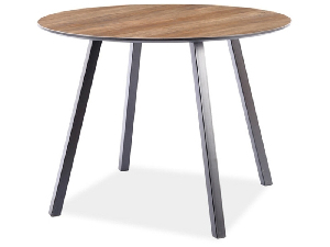Blagovaonski stol Ontario (orah + crna) (za 4 osobe)