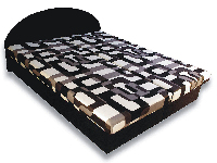 Bračni krevet 160 cm Elvina (s pjenastim madracima)
