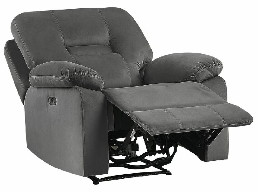 Fotelja za opuštanje Bev (siva) (s LED rasvjetom)