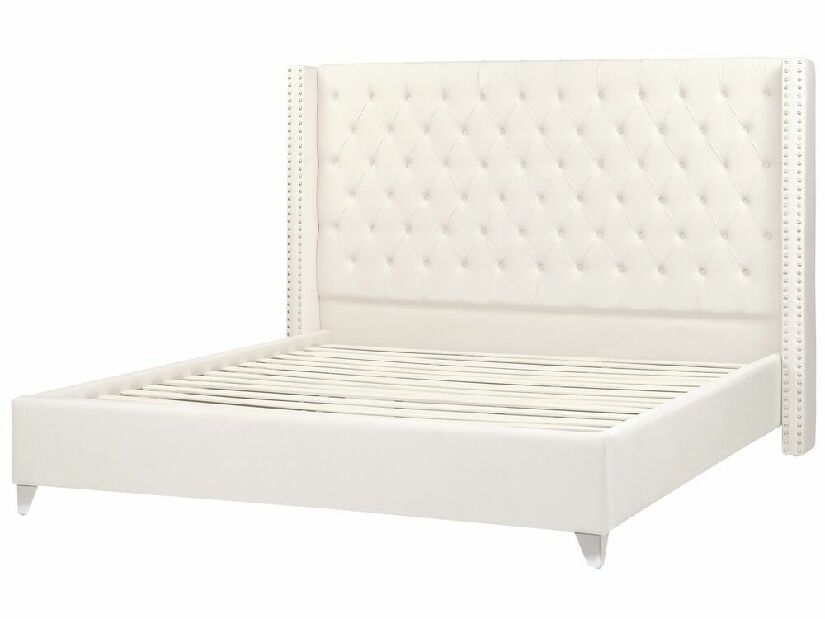 Bračni krevet 180 cm Lubbka (bijela) (s podnicom)
