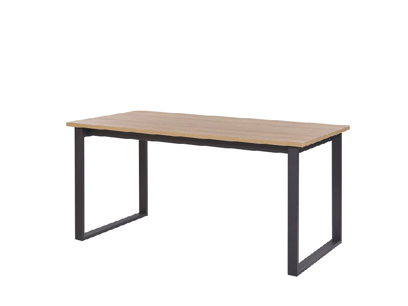 Blagovaonski stol- BARNO (tamno drvo + crna) (za 6 osoba)