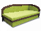 Jednostruki krevet (ležaj) 90 cm Melvin (Devon 001 zElvina + Devon 009 smeđa) (D)  