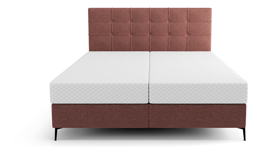 Jednostruki krevet 120 cm Infernus Bonell (terakota) (s podnicom, s prostorom za odlaganje)