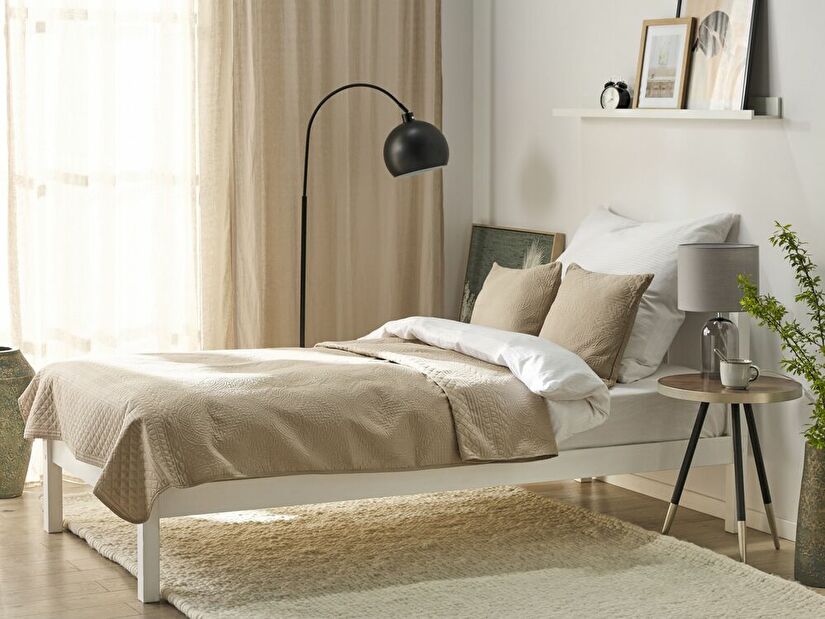Set prekrivač za krevet i jastuci 140 x 210 cm Samarie (siva) 