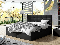 Kontinentalni krevet 140 cm Cinara (ekokoža soft 011 (crna))
