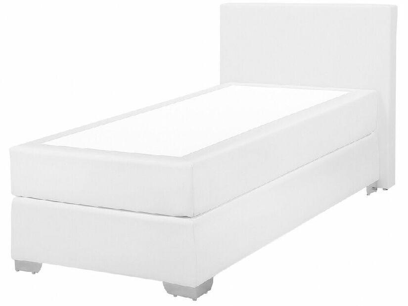 Jednostruki krevet Boxspring 90 cm PREMIER (s madracima) (bijela)