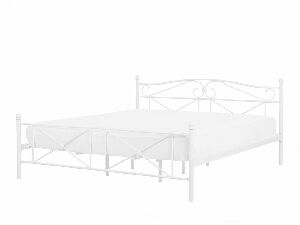 Bračni krevet 180 cm RANDEZ (s podnicom) (bijela)