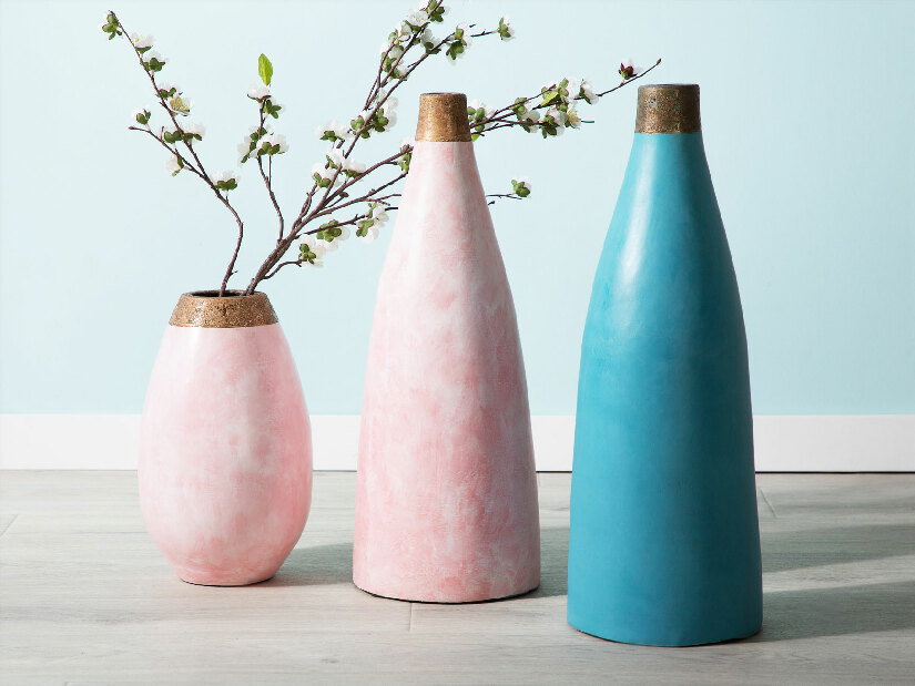 Vaza CORIBA 32 cm (keramika) (ružičasta)