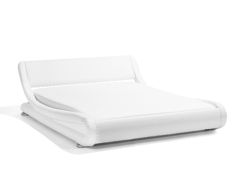 Bračni krevet 160 cm AVENUE 2 (s podnicom) (bijela)