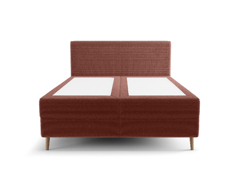 Jednostruki krevet 120 cm Napoli Comfort (terakota) (s podnicom, s prostorom za odlaganje)