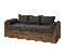 Krevet na razvlačenje80 až 160 cm INDIANA JLOZ 80/160 (hrast sutter)