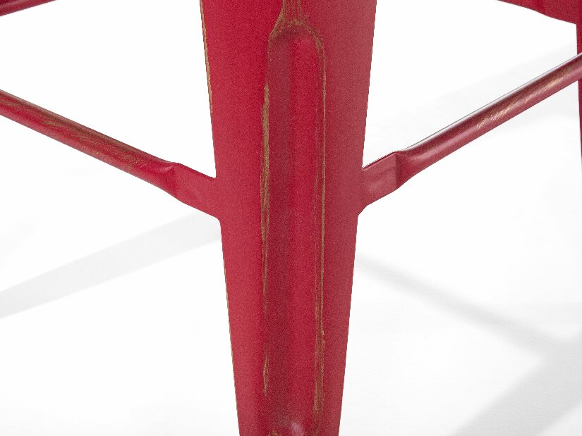 Set barskih stolica 2 kom. 76cm Cabriot (crveno zlatna) 