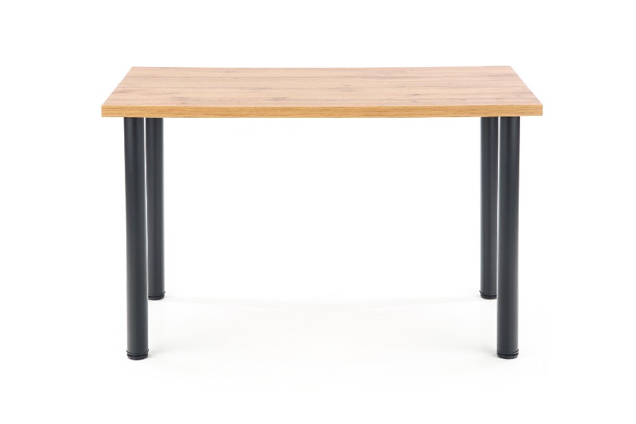 Blagovaonski stol Maxom (hrast wotan + crna) (za 4 osobe)