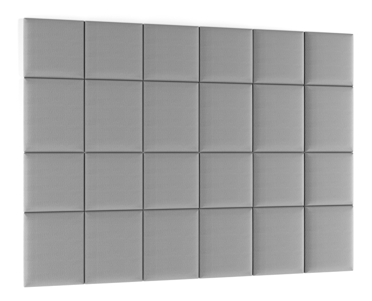 Set 24 tapeciranih panela Quadra 240x180 cm (svijetlosiva)