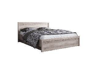 Bračni krevet 160 cm s policama Jolene (kesten nairobi) ( s podnicom)