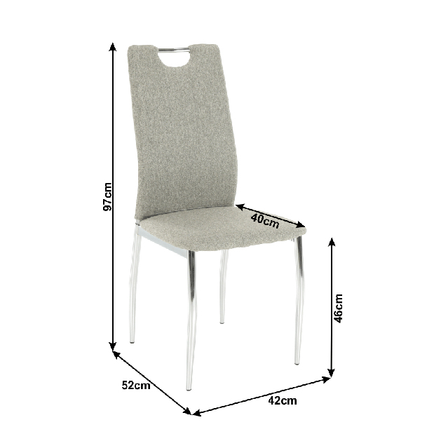 Blagovaonska stolica Odile new (bež) 