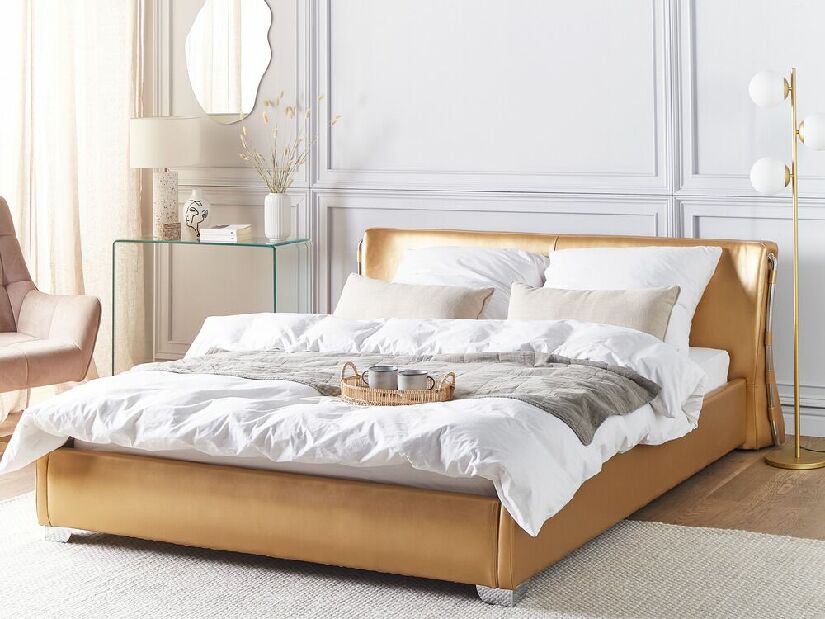 Vodeni bračni krevet 160 cm Pariz (zlatna)