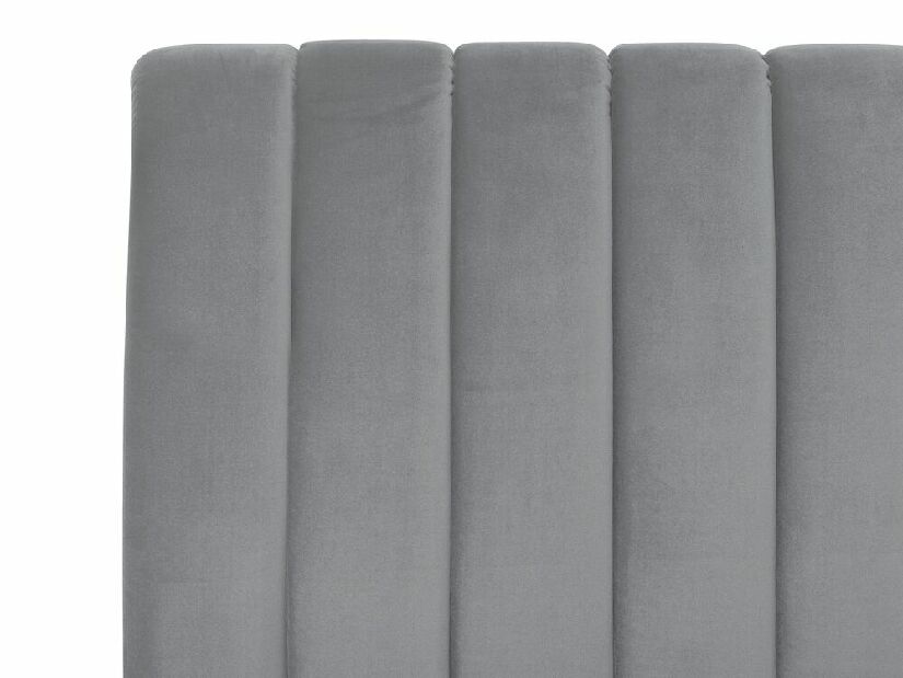 Bračni krevet 160 cm MASALA (tekstil) (siva) (s podnicom)