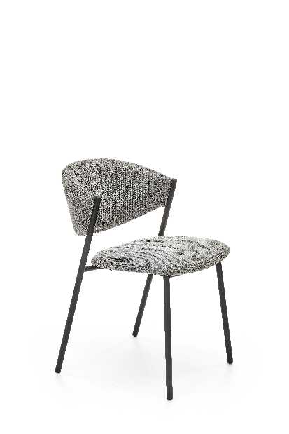 Blagovaonska stolica Kittie (siva + crna)