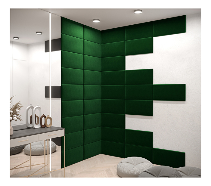 Tapeciran panel Cubic 60x30 cm (tamno zelena)