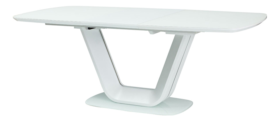 Blagovaonski stol na razvlačenje 140-200 cm Amanda (bijela + bijela) (za 8 i više osoba)