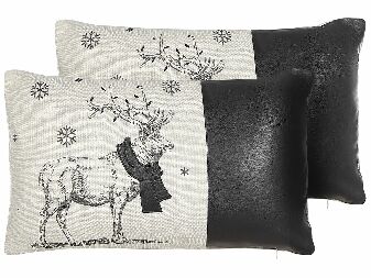 Set ukrasnih jastuka (2 kom.) 30 x 50 cm Swen (bijela + crna)