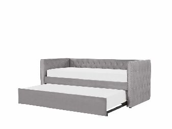 Krevet na razvlačenje 90 cm GENSA (siva) (s podnicom)