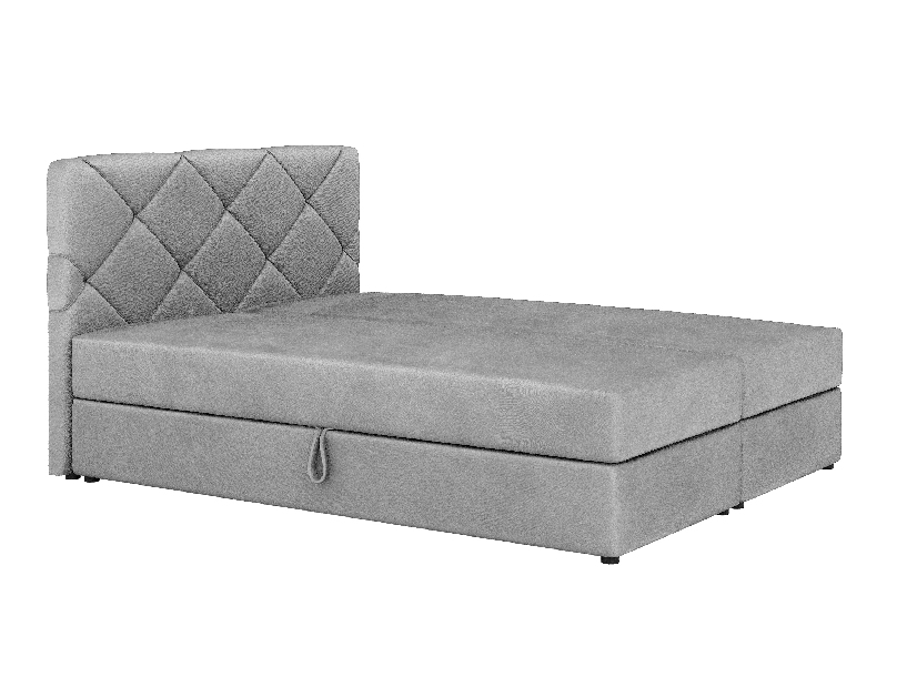 Bračni krevet Boxspring 140x200 cm Karum Comfort (svijetlosiva) (s podnicom i madracem)
