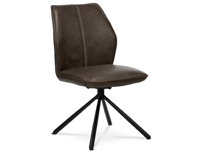Blagovaonska stolica Herbia-397-BR3 (tamno smeđa + crna)