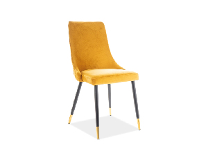 Blagovaonska stolica Polly (žuta + siva + zlatna)