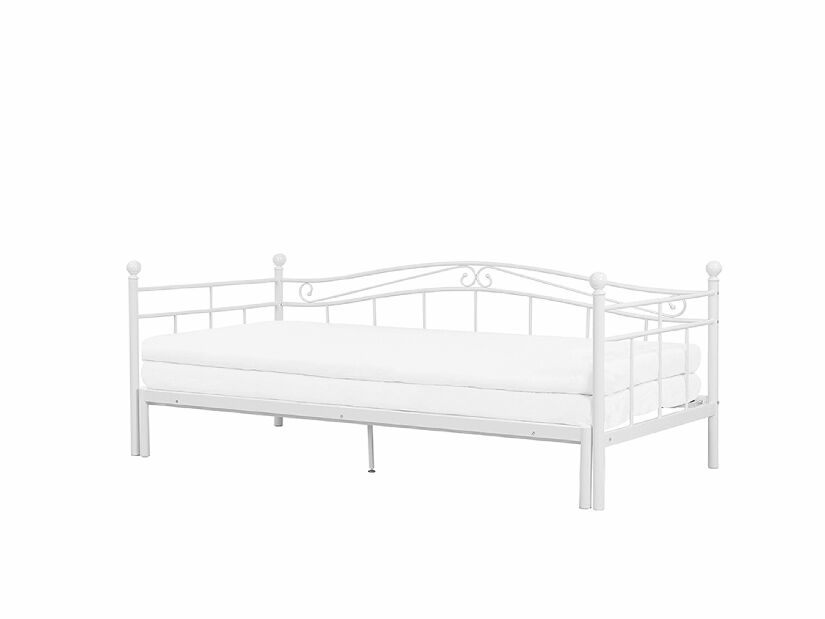 Jednostruki krevet 80 cm TULO (poliester) (bijela) (s podnicom)