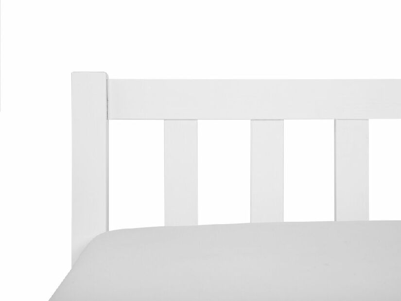 Bračni krevet 180 cm FLORIS (s podnicom) (bijela)